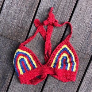 SALE!! Rasta Crochet Bikini Top